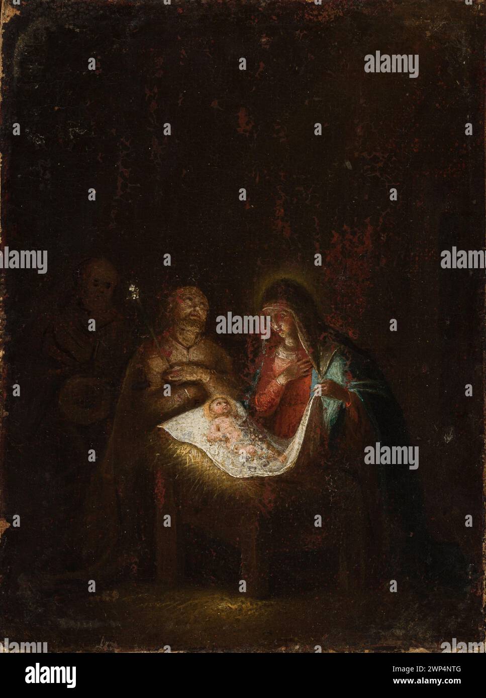 Questa famiglia; XVII secolo (1601-00-00-1700-00-00-00); Nocturne, Sacra famiglia (iconogr.) Foto Stock