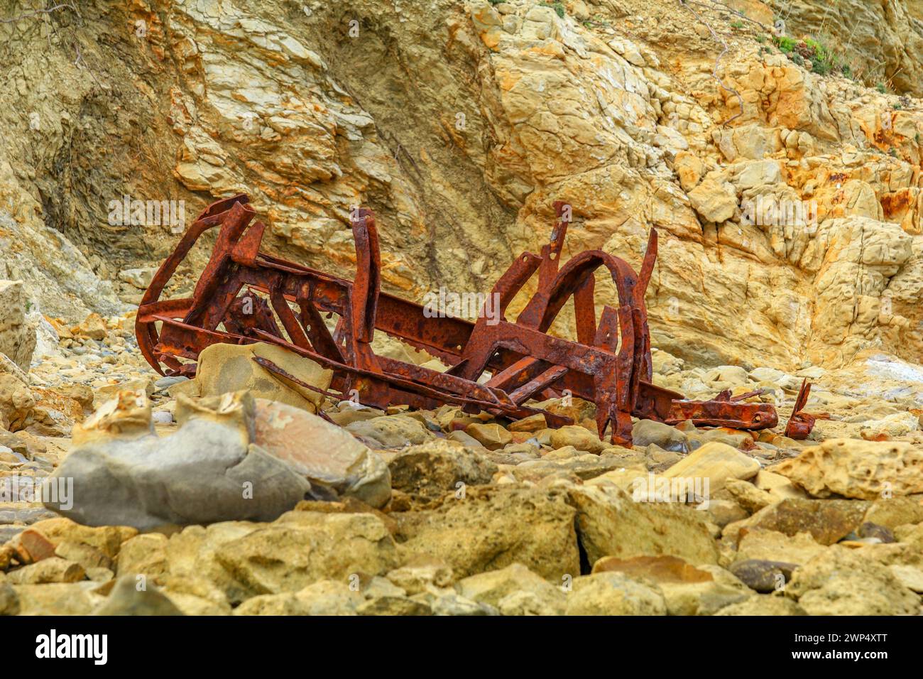 Spiagge sabbiose sull'isola di Rab nella città di Croazia Lopar Foto Stock