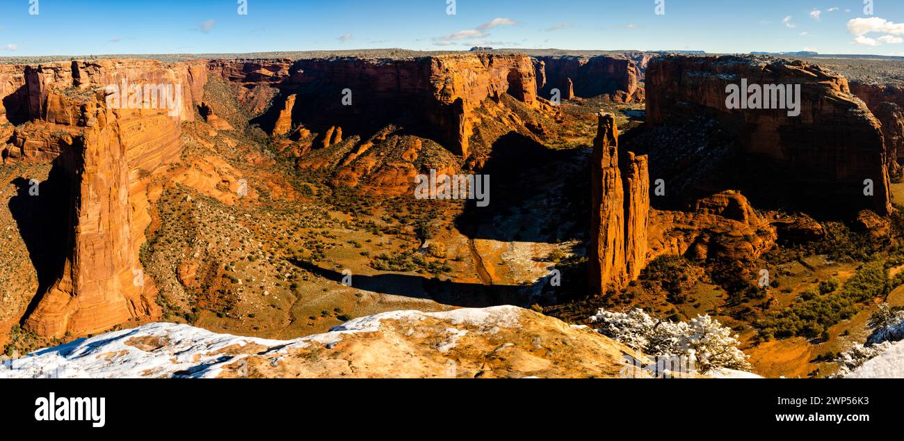 Monumento nazionale Majestic Canyon de Chelly, Chinle, Arizona, Stati Uniti Foto Stock