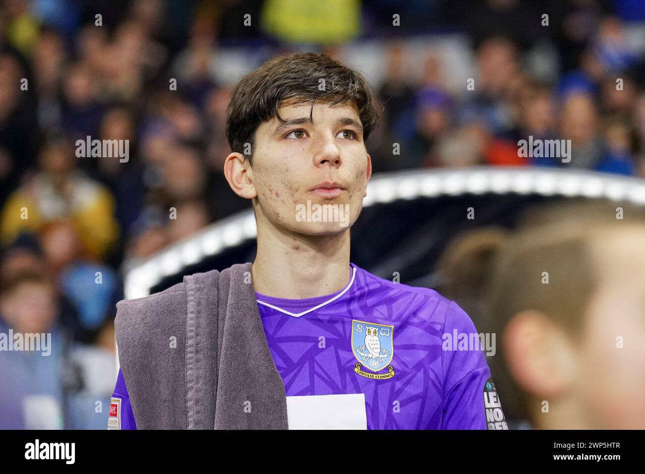 Sheffield, Regno Unito. 5 marzo 2024. Sheffield Wednesday portiere James Beadle (26) durante lo Sheffield Wednesday FC contro Plymouth Argyle FC all'Hillsborough Stadium, Sheffield, Inghilterra, Regno Unito il 5 marzo 2024 Credit: Every Second Media/Alamy Live News Foto Stock