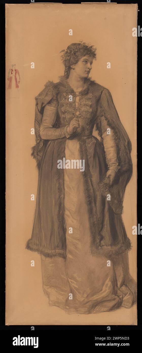 Ritratto di un nobile Kresowa del XVIII secolo, documentato da Wojciech Gerson nel 1895. Foto Stock