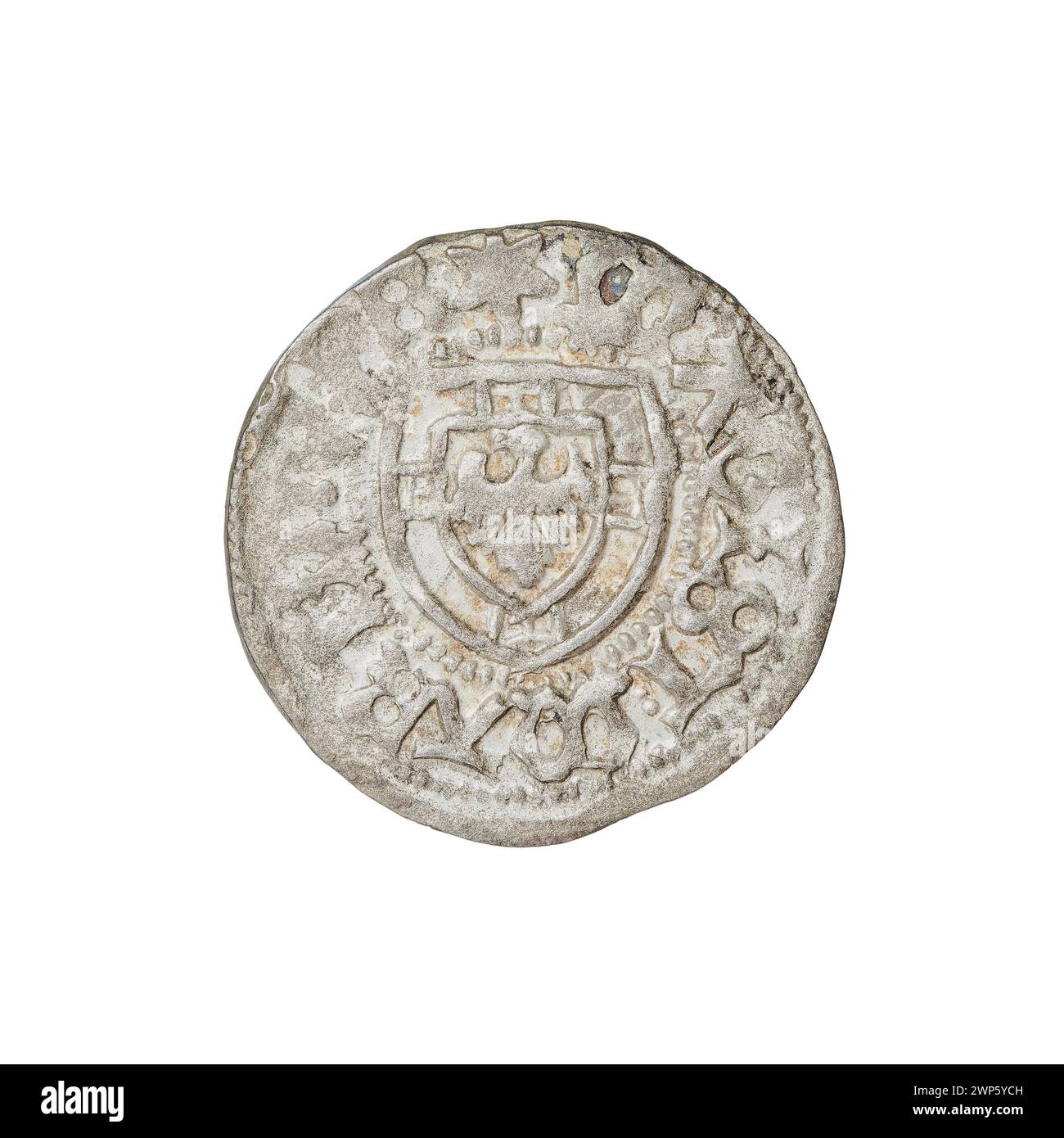 Illustrazione dello scià della Croce del 1477-1489 sotto il Gran Maestro Marcin Truchssess von Wetzhausen con Hans Wesner. Foto Stock