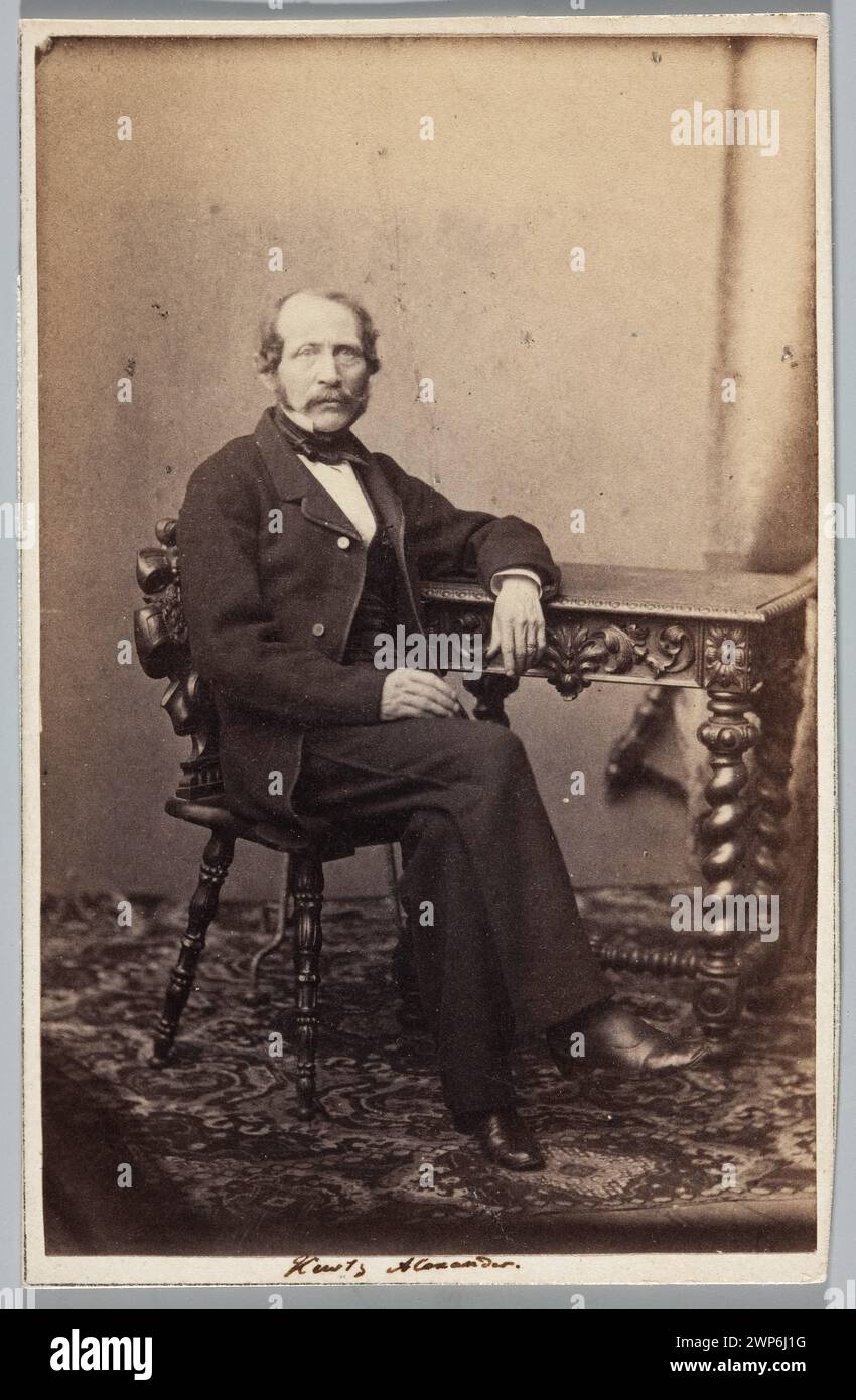 Ritratto di Aleksander Kurtz (1814-1876), proprietario terriero, economista, politica del campo "bianco"; Beyer, Karol (1818-1877); 1861 (1861-00-00-1861-00-00-00);Galicja, Kurtz, Aleksander (1816-1876) ha partecipato istituito novembre, Przewłocki, Janusz (1927-2007)-Collection, banche, attivista politico, rivolta di novembre (1830-1831) Foto Stock