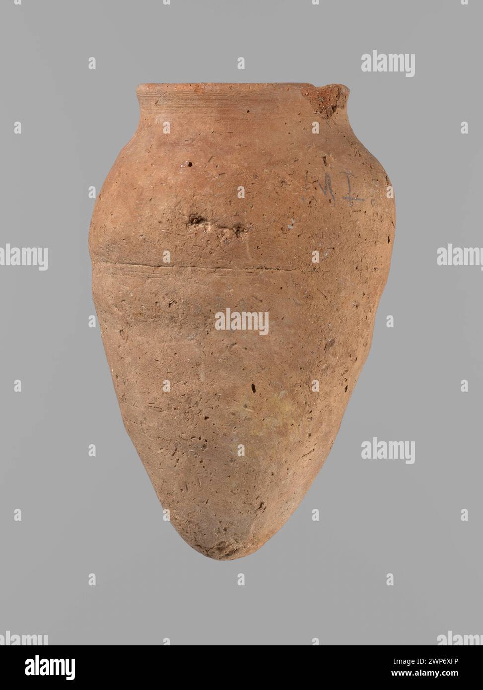 Vaso con un'iscrizione ieratica; circa 2686- 2181 a.C.; Vecchia PA Foto Stock