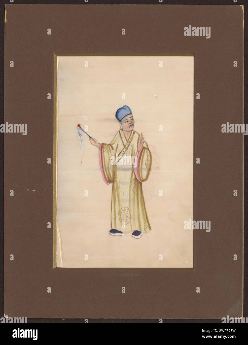 Illustrazione di chi Czyk, un aristocratico del XIX secolo, raffigurante abbigliamento e rappresentazione sociale del periodo. Foto Stock