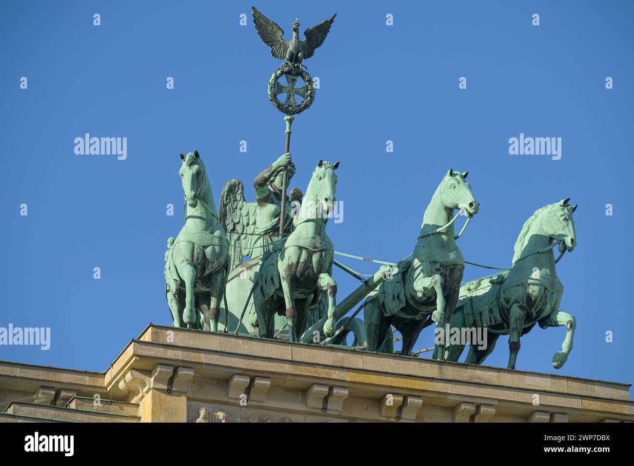 Quadriga, Brandenburger Tor, Pariser Platz, Mitte, Berlino, Deutschland *** Local Caption *** , Berlin, Deutschland Foto Stock