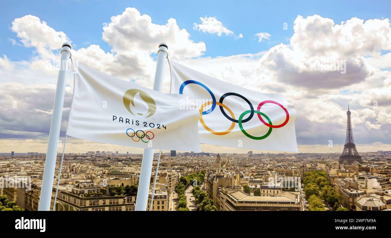 Giochi olimpici 2024 Francia Parigi Foto Stock