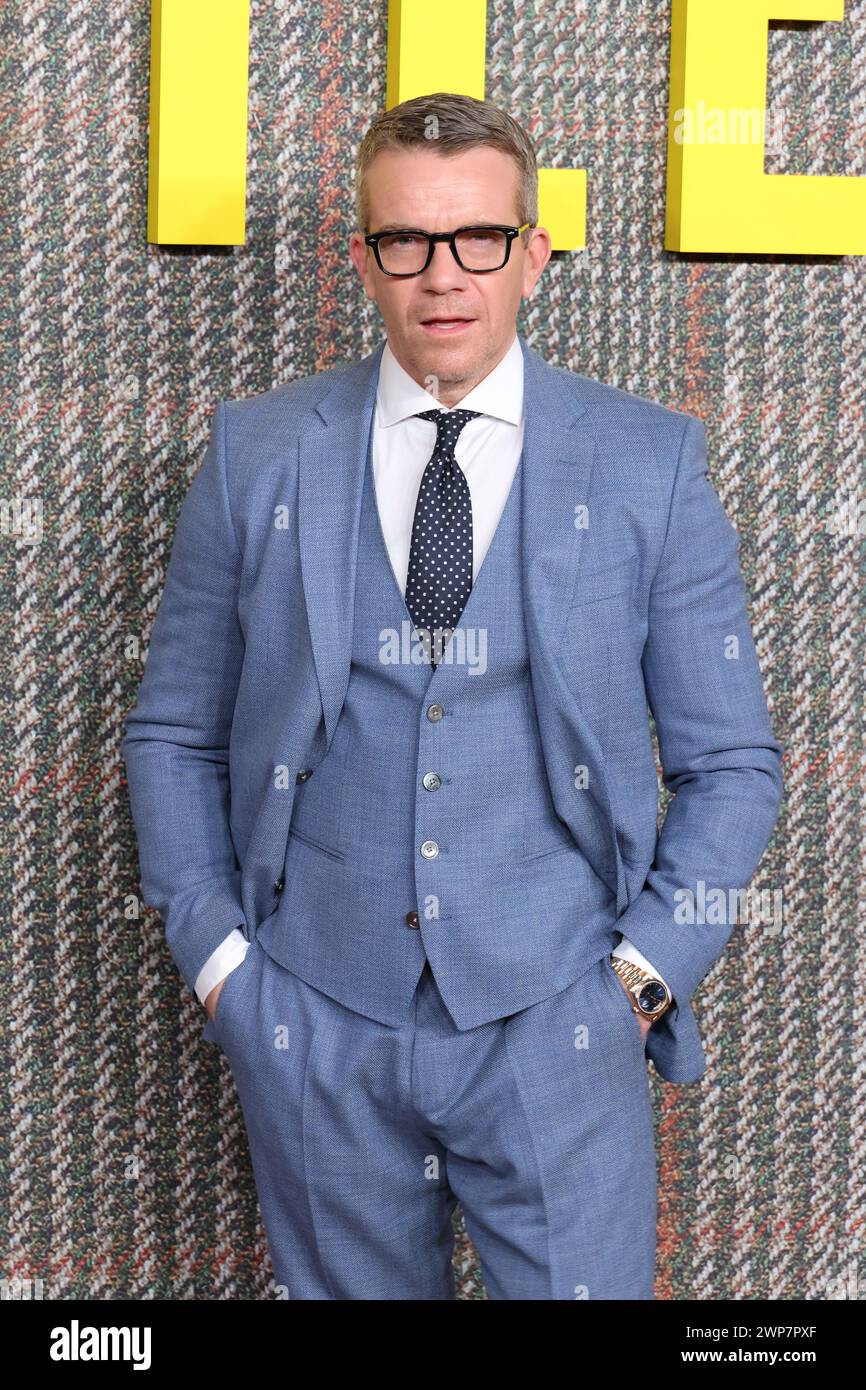 Max Beesley, THE GENTLEMEN UK Series Global Premiere, Theatre Royal, Drury Lane, Londra, Regno Unito, 05 marzo 2024, foto di Richard Goldschmidt Foto Stock