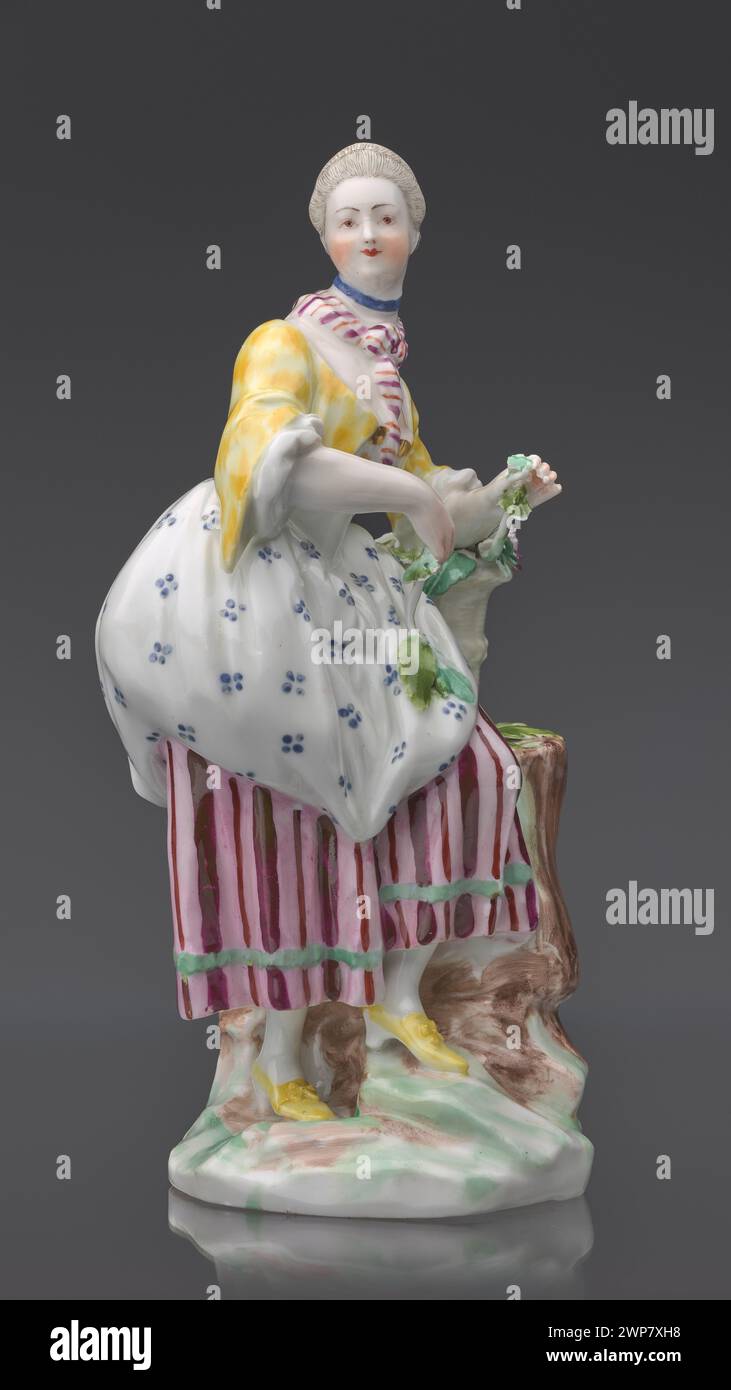 Statuetta: Giardiniere; Kaiserliche Porzellanmanufaktur a Vienna (1744-1864); circa 1770 (1765-00-00-1775-00-00-00); Foto Stock