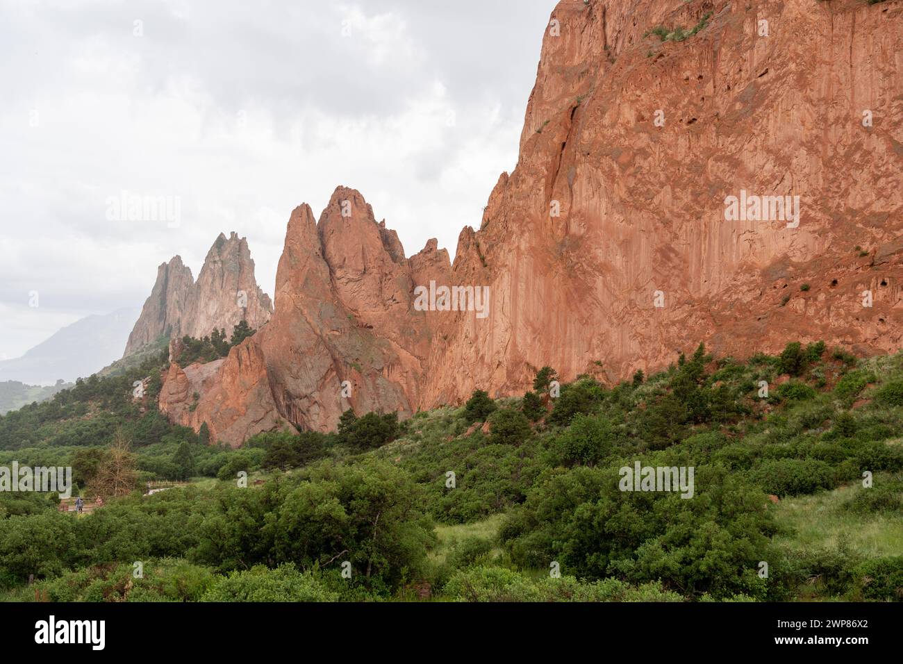 Una vista pittoresca del Giardino degli dei a Colorado Springs, Stati Uniti. Foto Stock