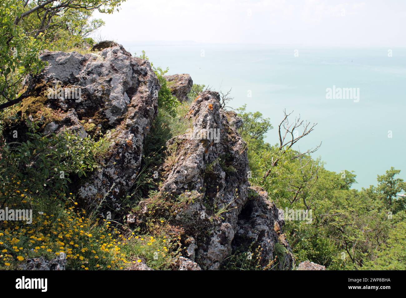 Sopra il lago Balaton, Tihany Foto Stock