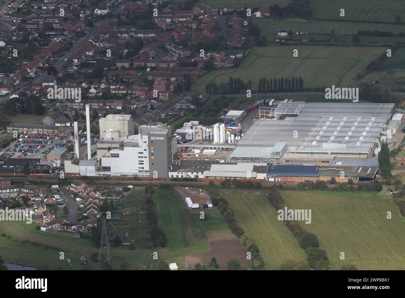 09/10/12 Nestle Coffee Factory, Tutbury, Derbyshire, Foto Stock