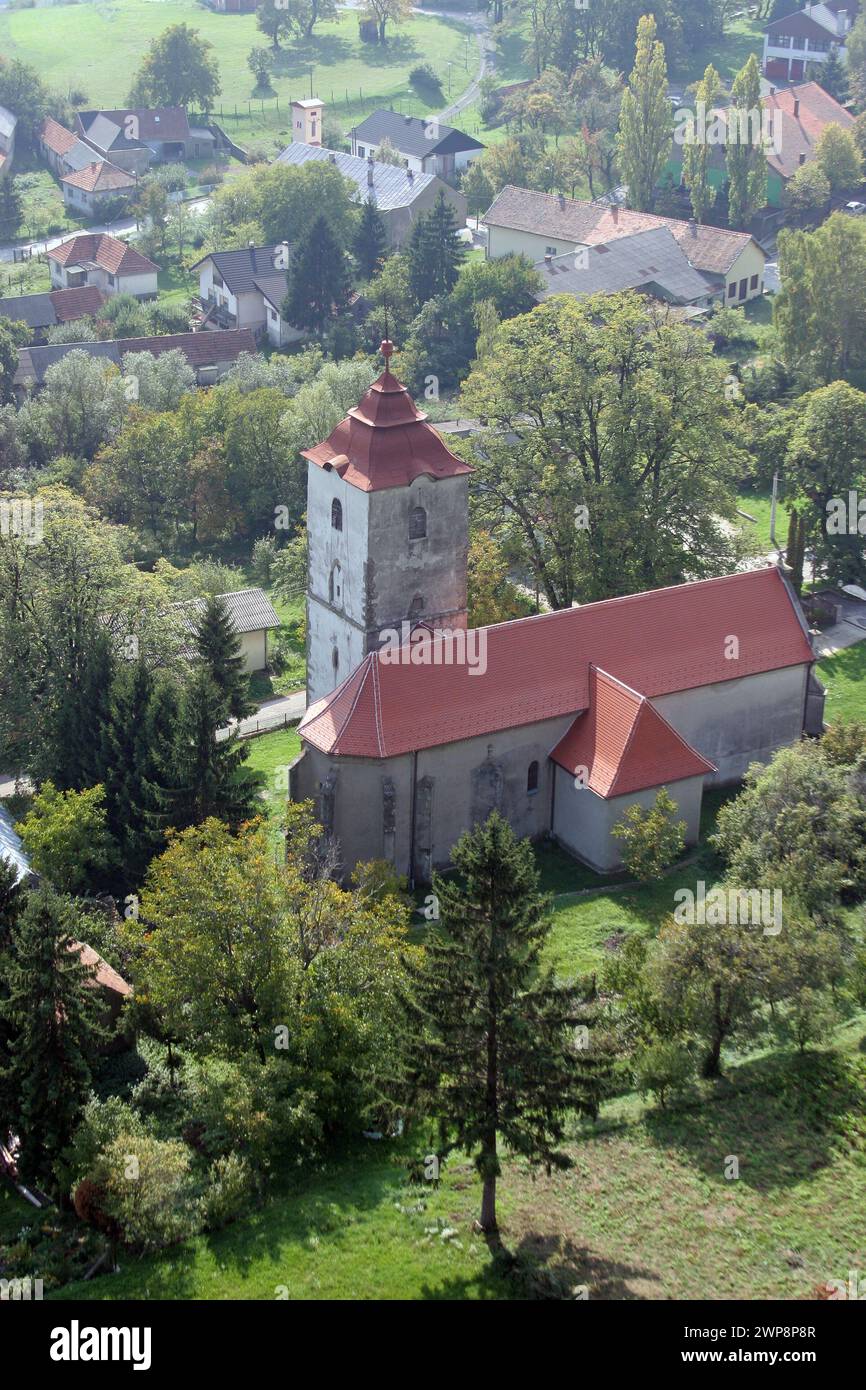 Chiesa parrocchiale di San Brice di Tours a Kalnik, Croazia Foto Stock