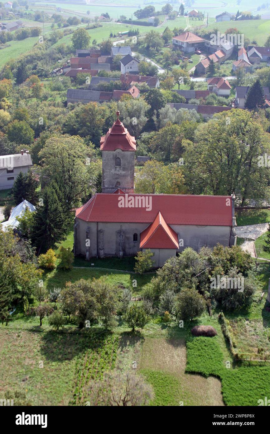 Chiesa parrocchiale di San Brice di Tours a Kalnik, Croazia Foto Stock