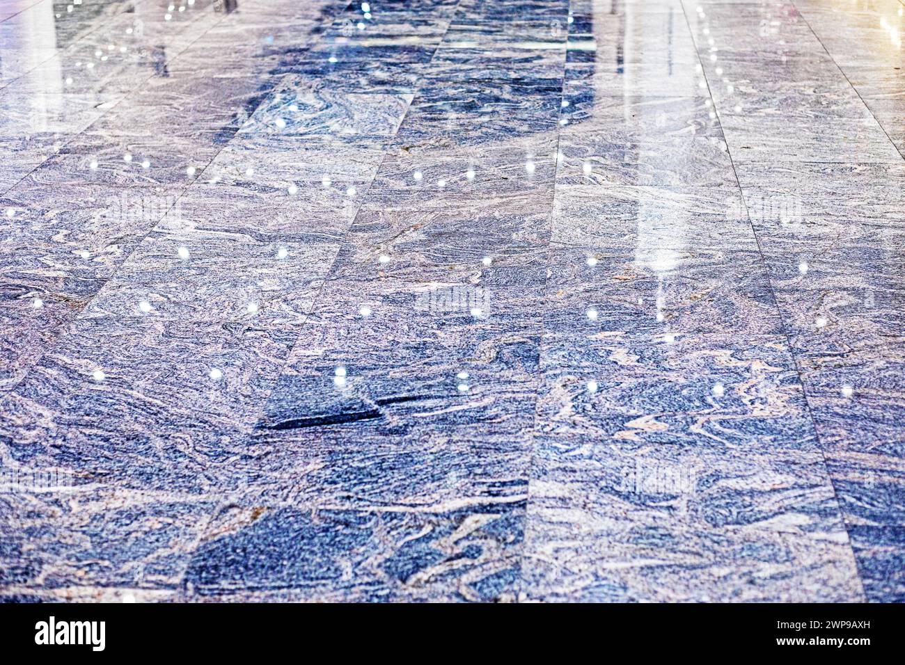 lo sfondo astratto del pavimento in marmo piastrelle interne lisce Foto Stock