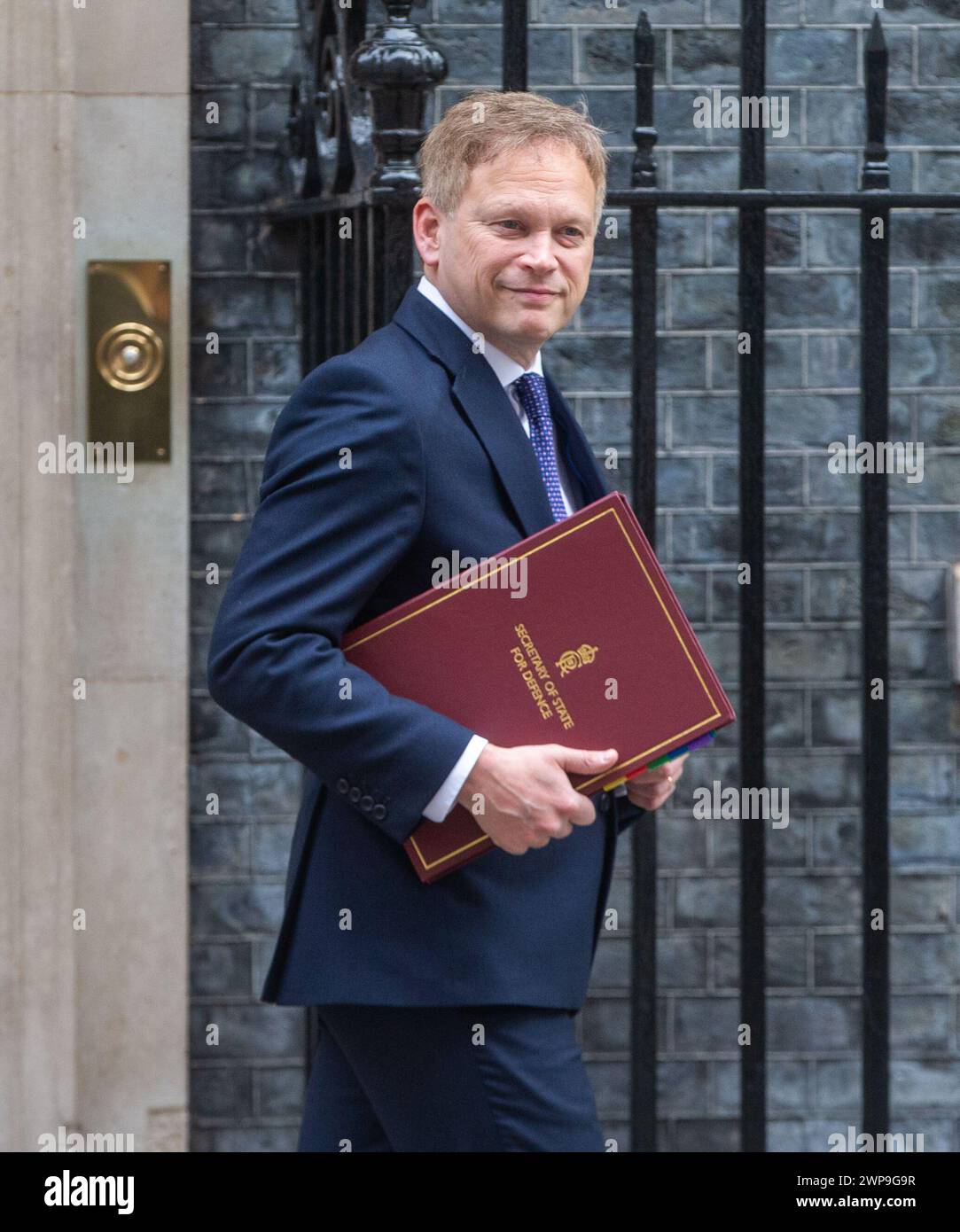 Londra, Inghilterra, Regno Unito. 6 marzo 2024. Il Segretario di Stato per LE SOVVENZIONI alla difesa SHAPPS è visto a Downing Street durante la riunione del gabinetto. (Credit Image: © Tayfun Salci/ZUMA Press Wire) SOLO PER USO EDITORIALE! Non per USO commerciale! Foto Stock