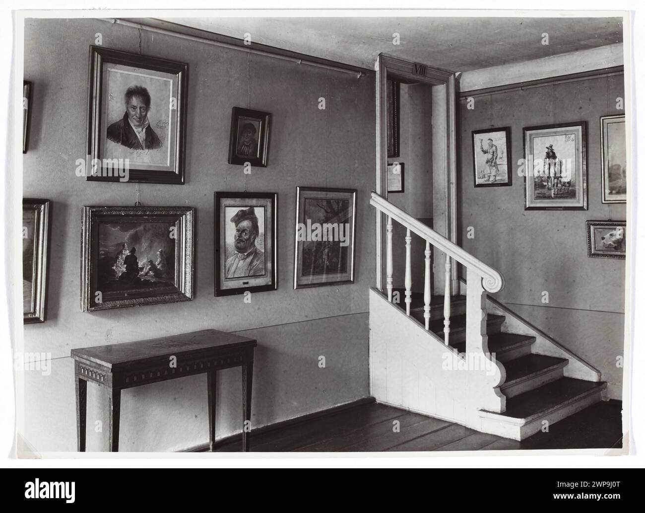 Sala del Museo Nazionale di Varsavia dedicata ad Aleksander Orłowski (1777-1832) all'interno della Galleria della Pittura polacca. Espone dipinti, mobili e interni come parte delle collezioni del museo e delle mostre in via Podwale, Varsavia. Foto Stock