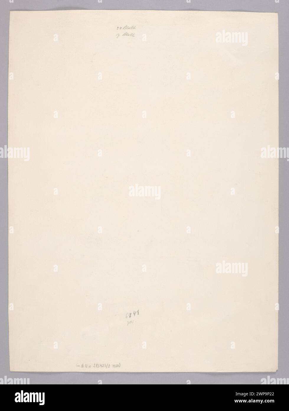 Illustrazione della scheda di protezione del portafoglio di Heinrich-Ludwig von Gleichen-Russworm, creata a Weimar nel 1888. Foto Stock