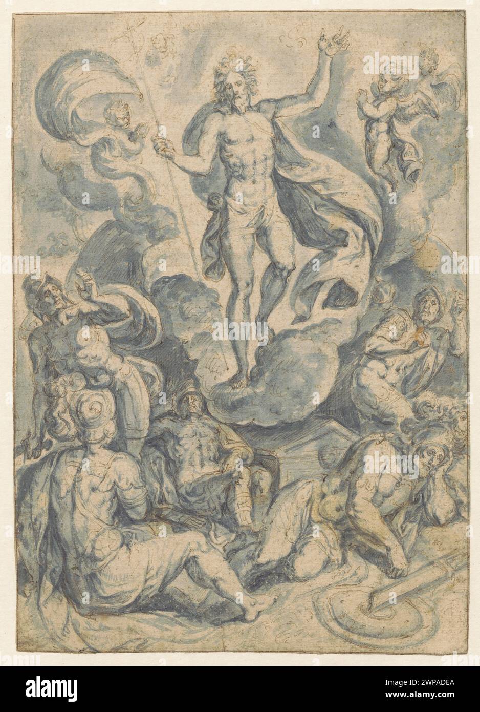 Resurrezione; Broeck, Chrispijn Van Den (1523-1589/1591); circa 1574 (1574-00-00-1574-00-00-00); Foto Stock