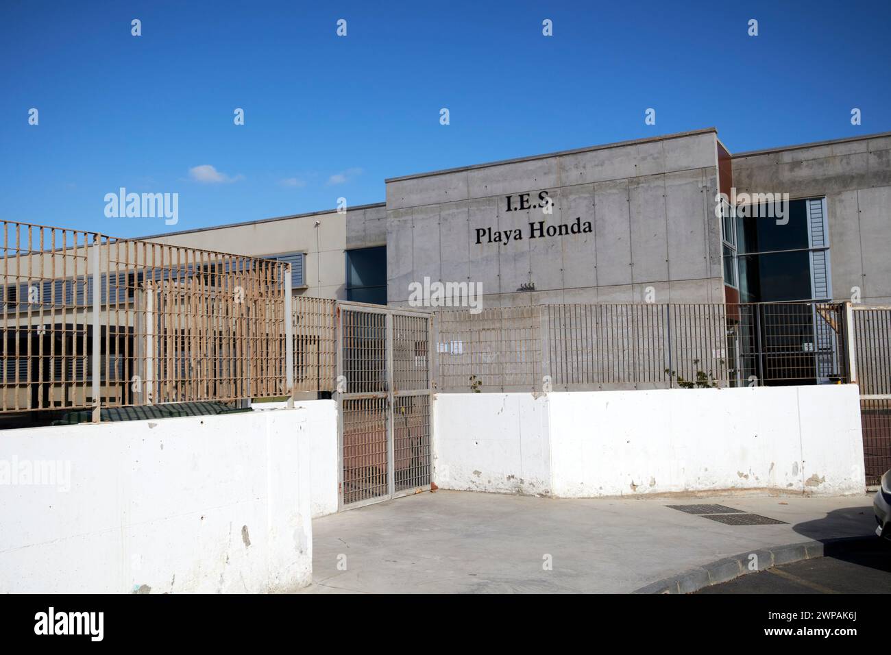 IES Playa Honda, Lanzarote, Isole Canarie, spagna Foto Stock