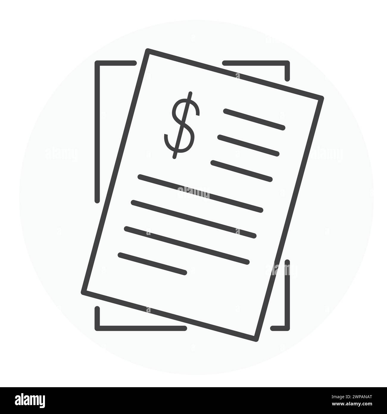 Progettazione icona illustrazione vettore fatture Illustrazione Vettoriale