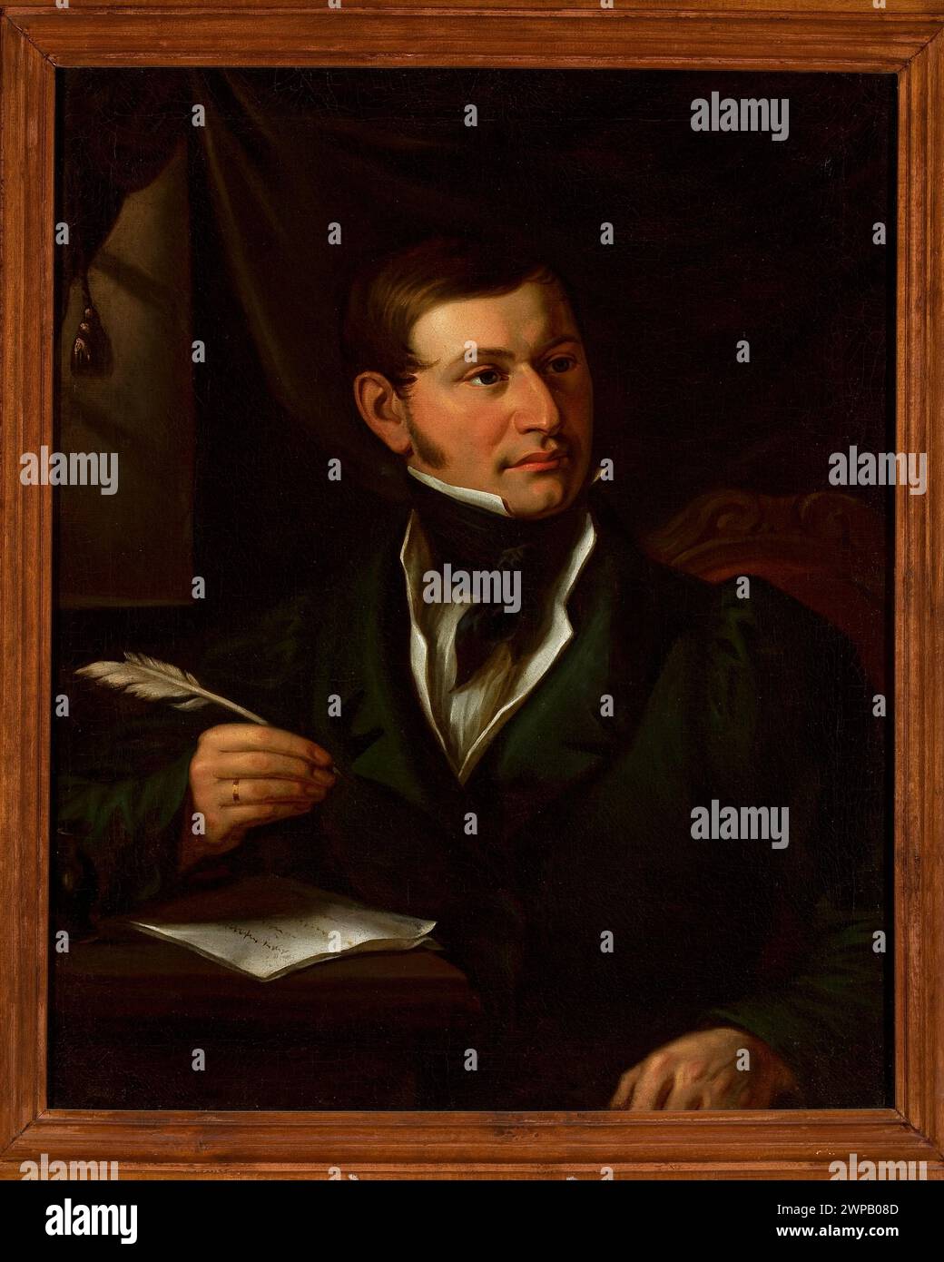 Ritratto di Andrzej Towia Wa Kowicz di Walenty intorno al 1830; raffigura elementi facciali e abbigliamento, parte di provenienza documentata. Foto Stock