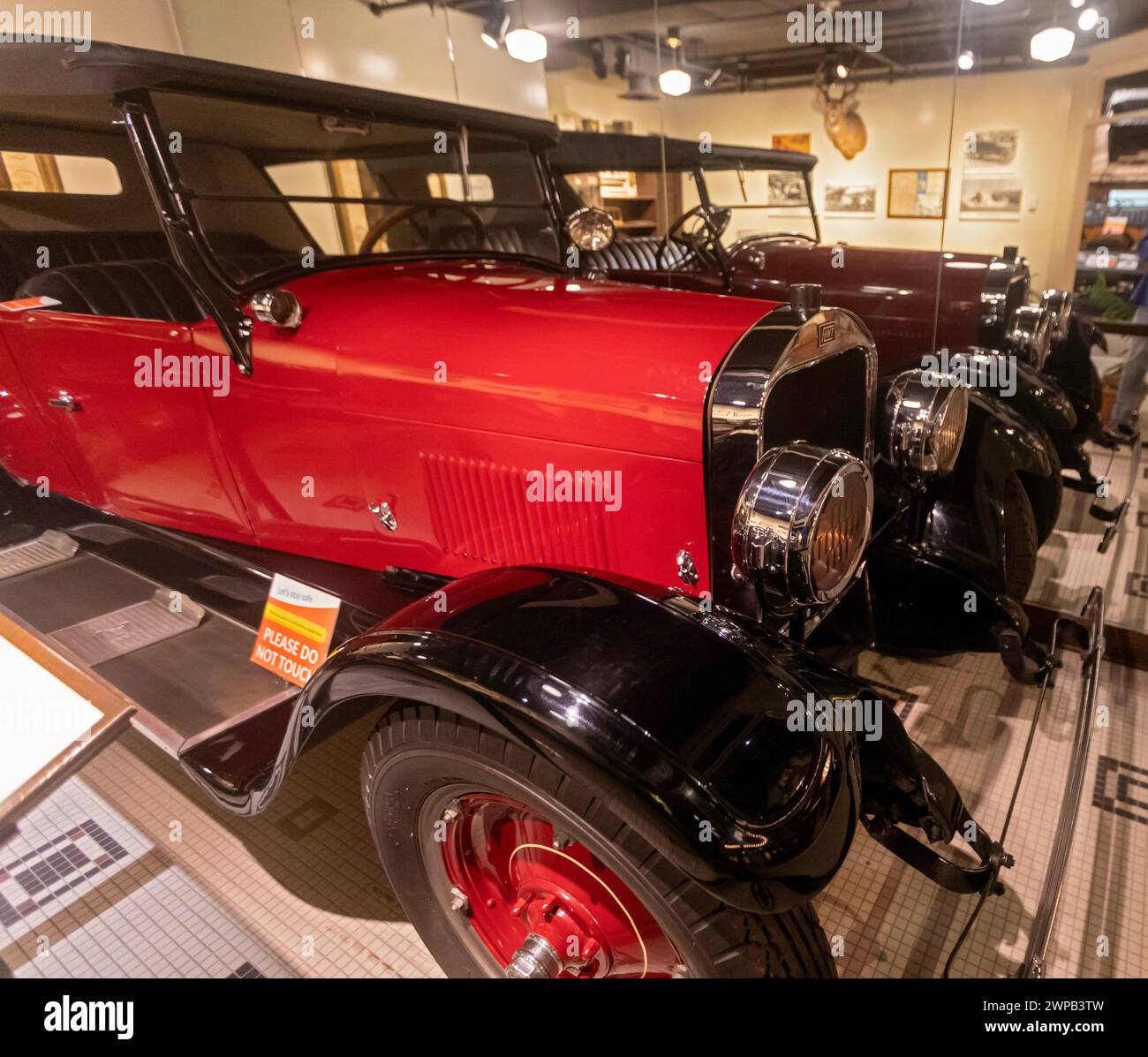 Lansing, Michigan - Museo di storia del Michigan. Un'auto da turismo Flint Motor Co. Del 1925, prodotta dalla Durant Motors. Foto Stock