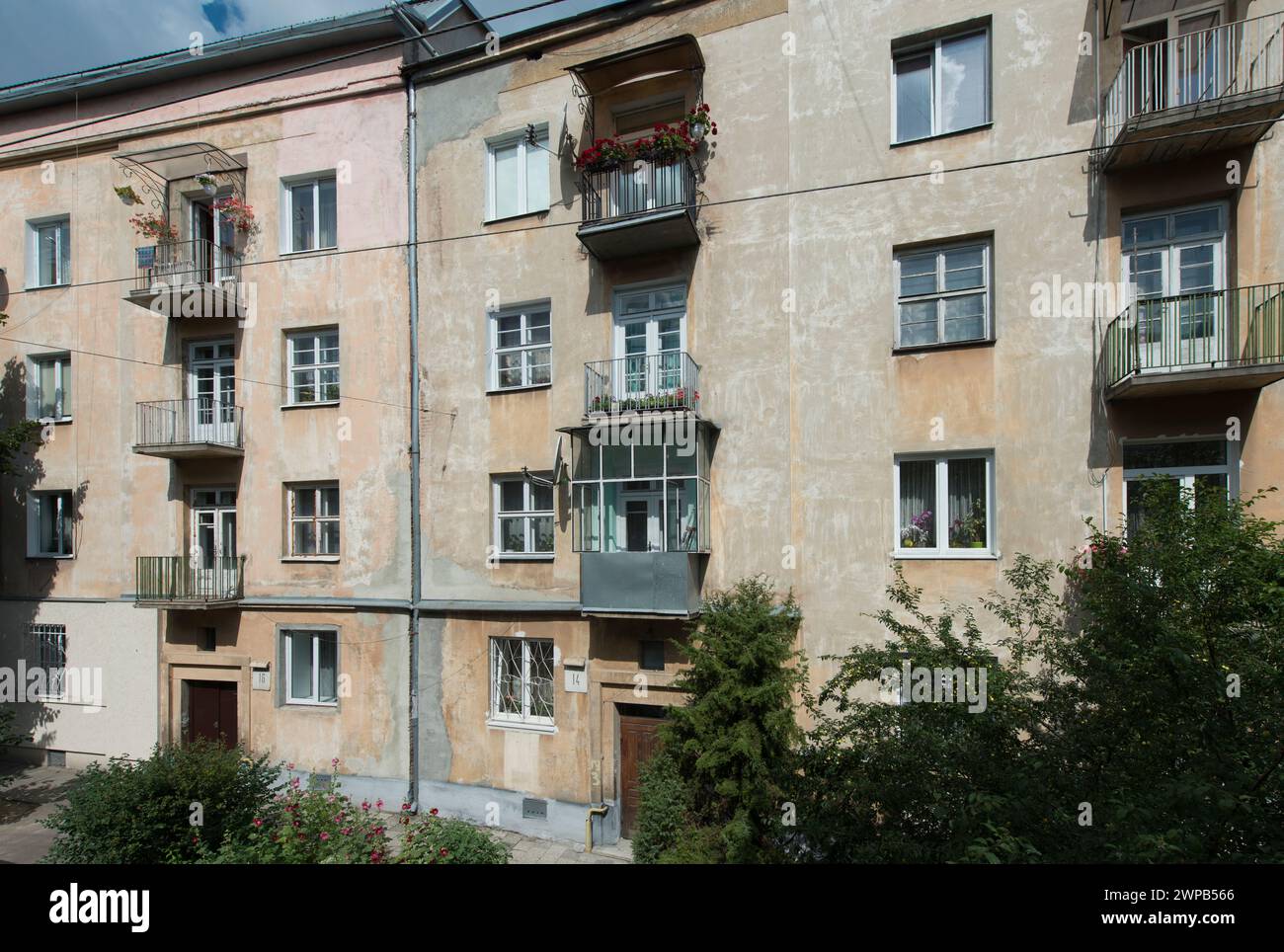Affitti in Sierpowa Street, Leopoli, Ucraina Foto Stock