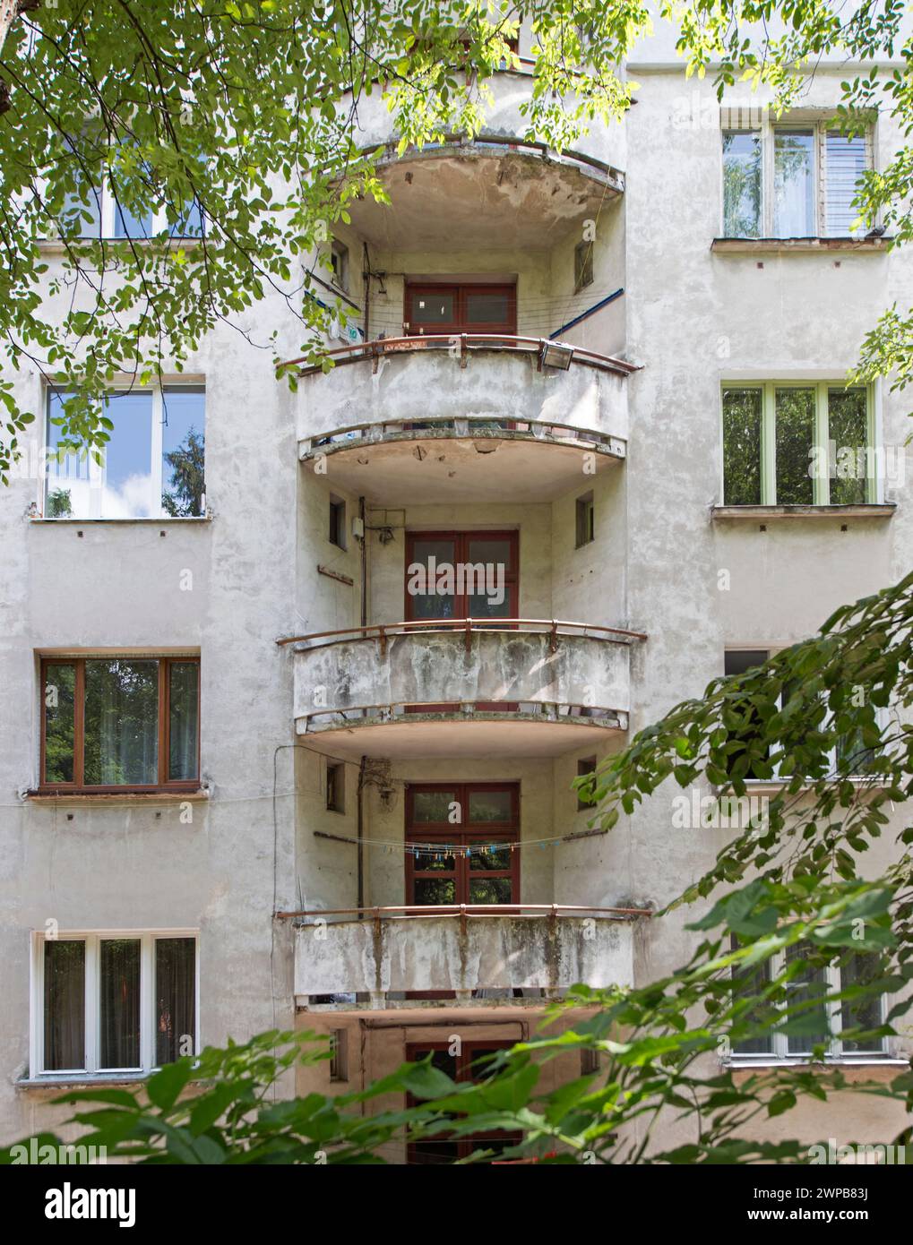 Sviluppo residenziale del Centro pensioni per funzionari in Stryjska Street, Leopoli, Ucraina Foto Stock