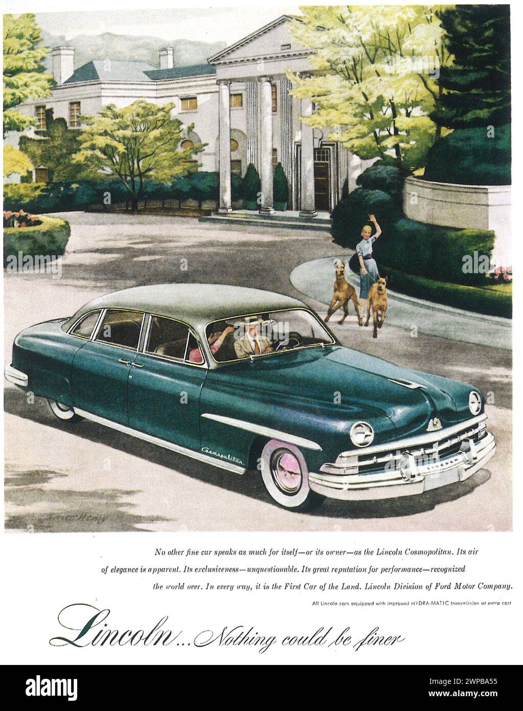1950 Lincoln Cosmopolitan ad Foto Stock