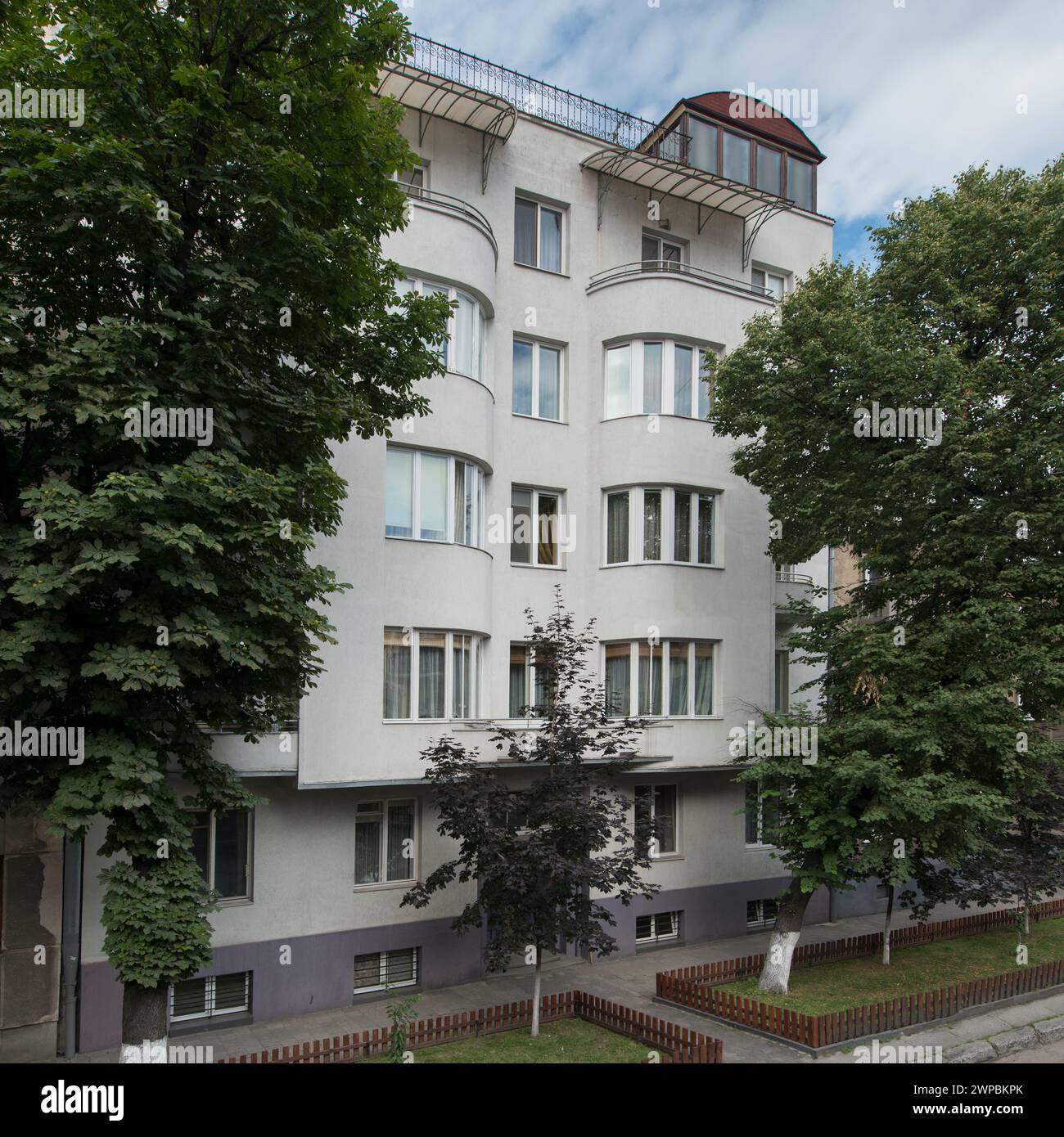 Complesso di edifici in via Domagaliczow e Kochanowskiego, Ferdynand Kassler, Leopoli, Ucraina Foto Stock