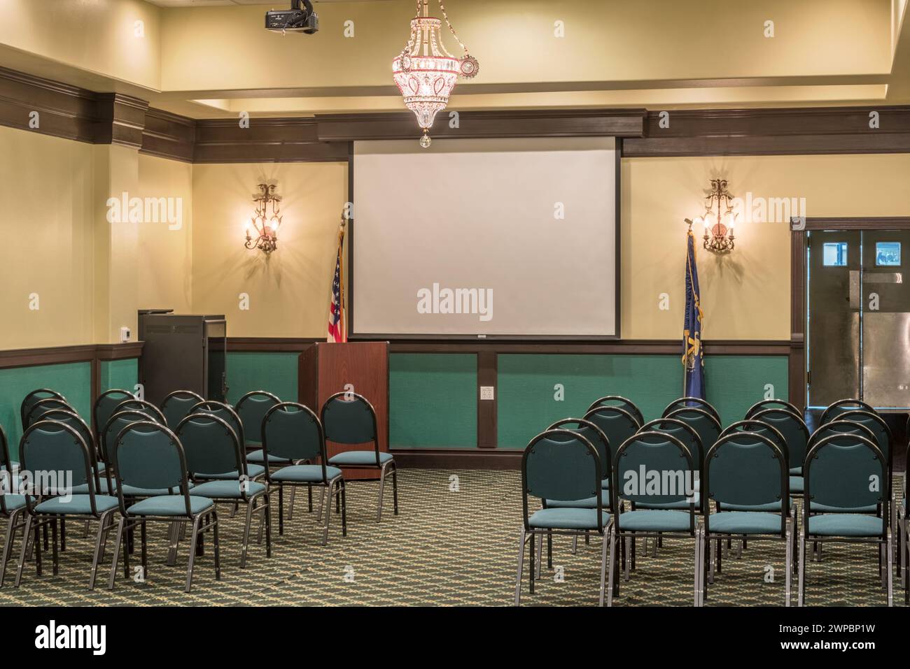 Camera Queen City nello storico Geiser Grand Hotel, Baker City, Oregon Foto Stock