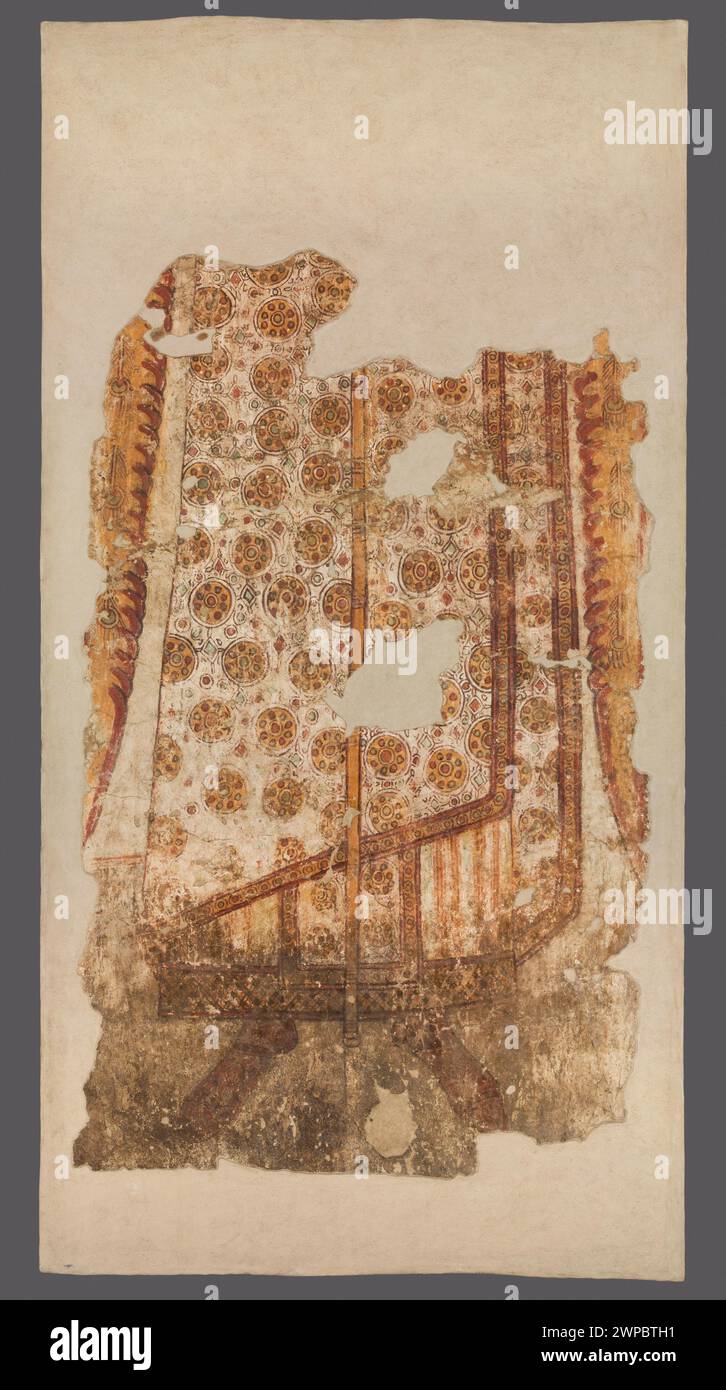 Dipinti murali dell'Arcangelo Michele a Faras, Sudan, all'inizio dell'XI secolo (951-1050), scoperti durante gli scavi polacchi, raffiguranti arcangeli nell'iconografia cristiana. Foto Stock