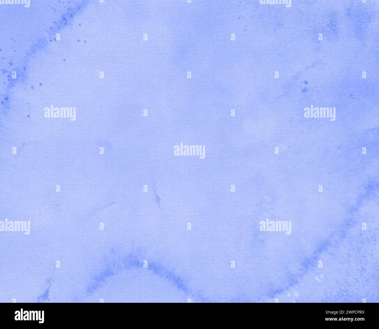 sfondo ad acquerello con sfumature di blu. le gocce d'acqua creano un'atmosfera tranquilla e tranquilla. sfondo per banner di siti web grafica di social media o. Foto Stock