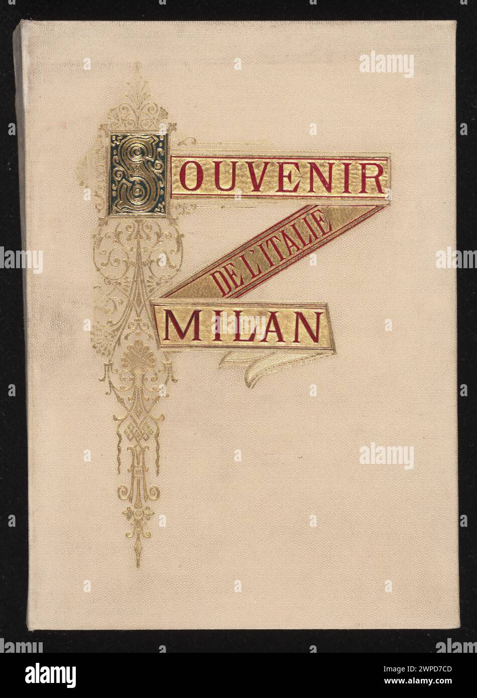 Souvenir de l'italie-Milano '1900-00-00); è stato scaricato dal Muse del Museo Nazionale di Varsavia; stampa fotografica / fotografica; prodotti in fibra / carta / carta fotografica, prodotti in fibra / carta / cartone, prodotti in fibra / tessuto / tela; altezza 16, 7 cm, larghezza 11,8 cm, spessore 2,5 cm; di 96974 MNW; tutti i diritti riservati. Foto Stock