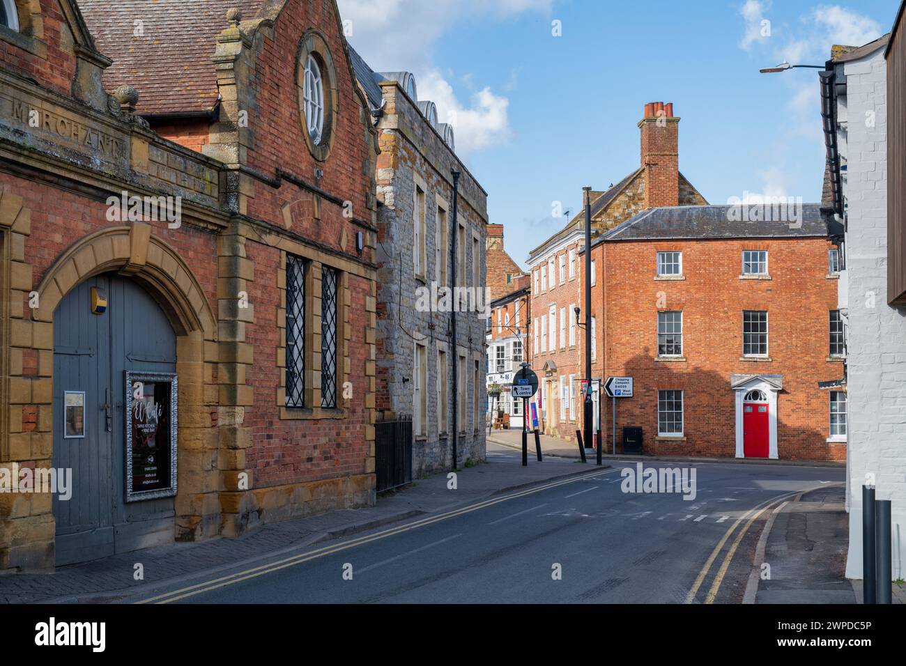 New Street a Shipston su Stour, Warwickshire, Inghilterra Foto Stock