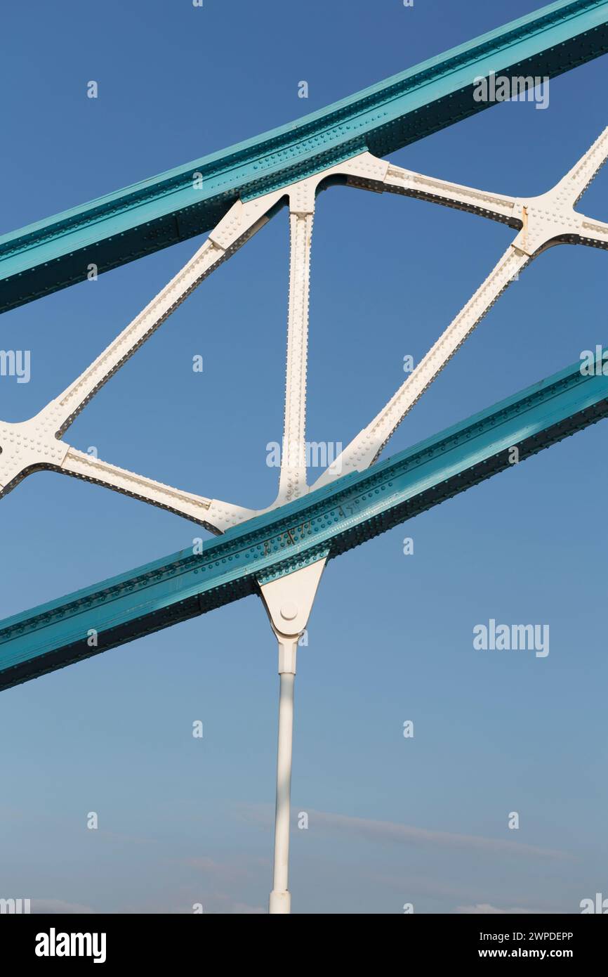 Regno Unito, Londra, Tower Bridge dettaglio. Foto Stock