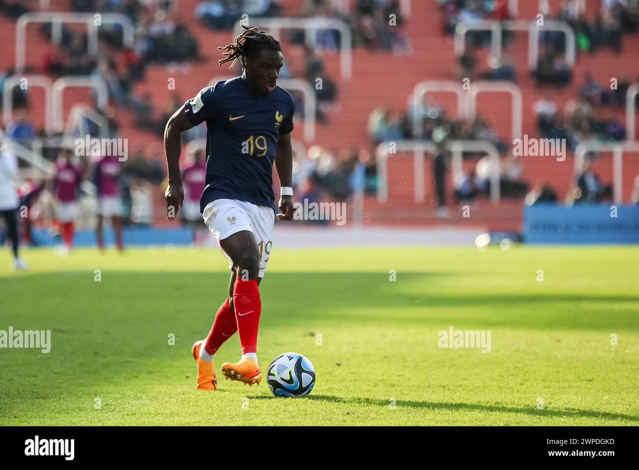 MENDOZA, ARGENTINA - MAGGIO 25: Brayann Pereira di Francia durante la Coppa del mondo FIFA U20 Argentina 2023 partita Francia contro Gambia Foto Stock