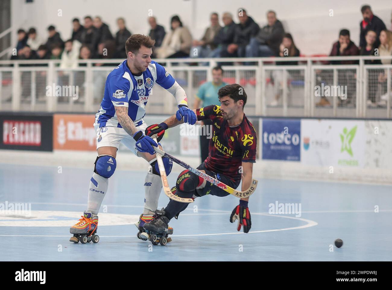 Vila Nova de Famalicão, 03/06/2024 - Riba d'Aveospitato il Fud Futebol Clube do Porto questa sera al Pavilhão do Parque das Tílias - Riba d'an il Roundound di 16 partite della Coppa del Portogallo, stagione 2023/24. Hélder Nunes; Pedro Silva (Miguel Pereira/Global Imagens) crediti: Atlantico Press/Alamy Live News Foto Stock