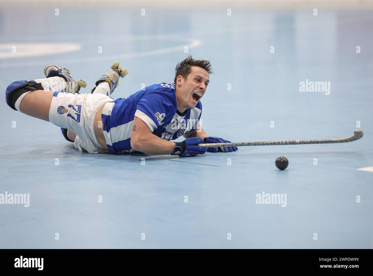 Vila Nova de Famalicão, 03/06/2024 - Riba d'Aveospitato il Fud Futebol Clube do Porto questa sera al Pavilhão do Parque das Tílias - Riba d'an il Roundound di 16 partite della Coppa del Portogallo, stagione 2023/24. Goncalo Alves (Miguel Pereira/Global Imagens) crediti: Atlantico Press/Alamy Live News Foto Stock