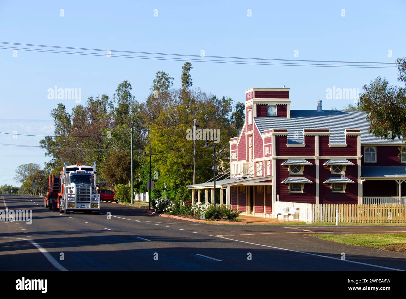 La storica Warroo Shire Hall Surat Maranoa Region Queensland Australia Foto Stock