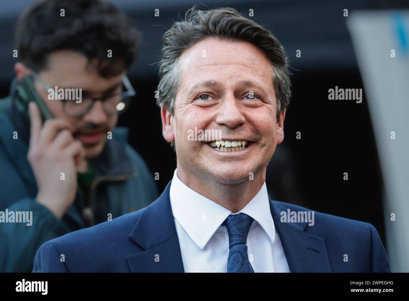 Londra, Regno Unito. 6 marzo 2024. Nigel Huddleston, Partito Conservatore, Segretario finanziario del governo al Tesoro, nel round di trasmissione a Westminster il giorno del budget. Crediti: Imageplotter/Alamy Live News Foto Stock