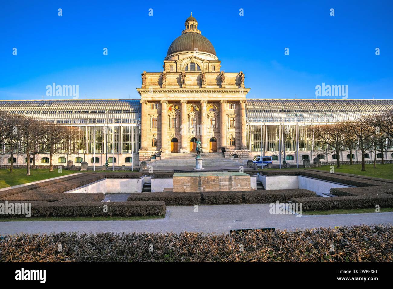 Cancelleria di Stato bavarese nella città di Monaco, regione tedesca della Baviera Foto Stock