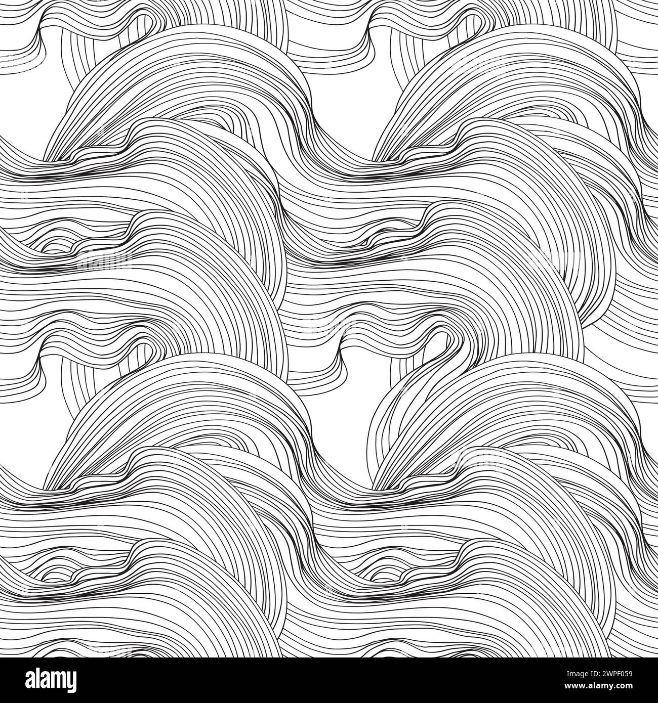 Motivo lineare in stile vettoriale di lusso. Sfondo elegante con il modello astratto. Illustrazione Vettoriale