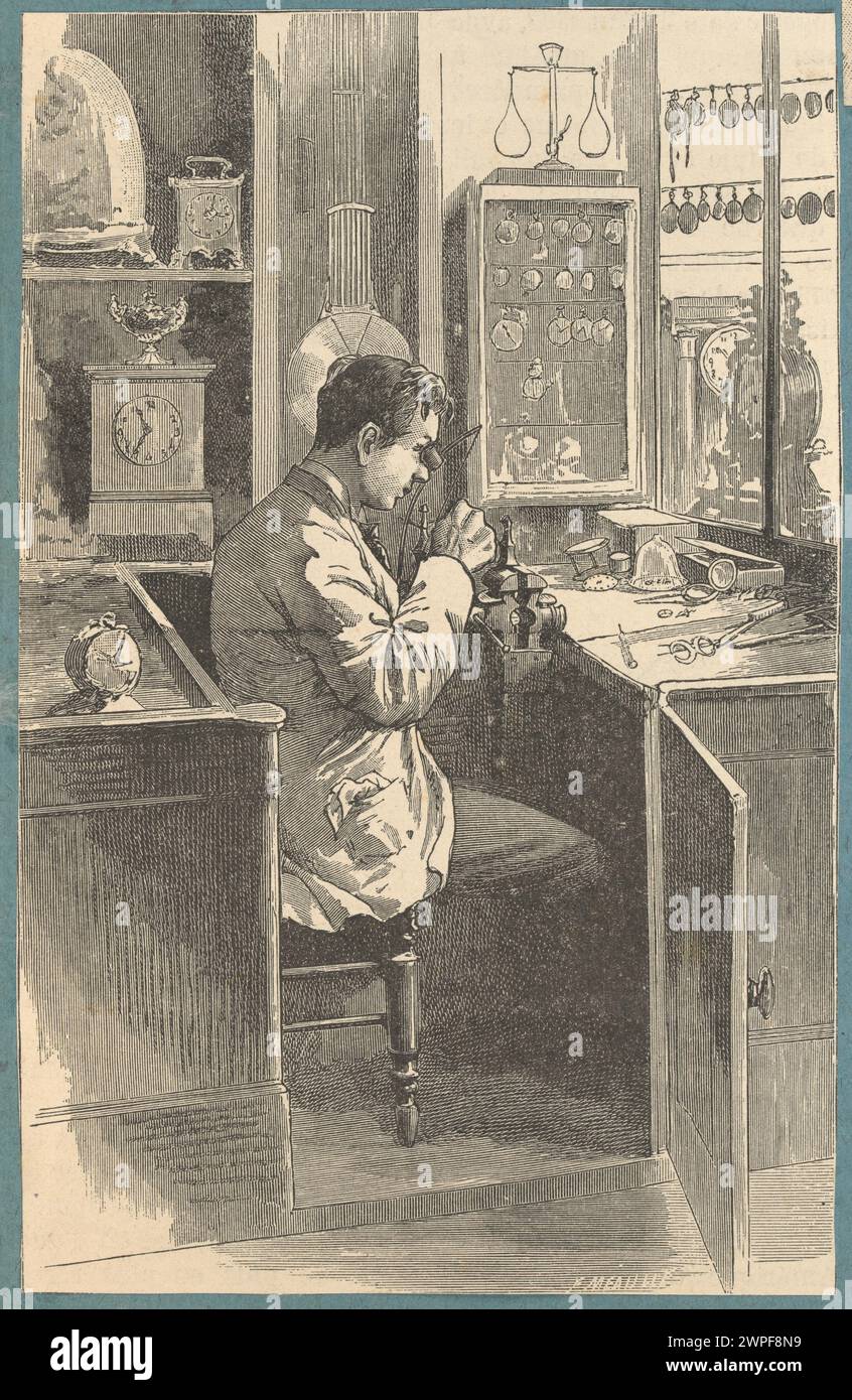 Orologiaio; Méaulle, Fortuné Louis (1844-1901); 1880-1890 (1880-00-00-00-1890-00-00); Foto Stock