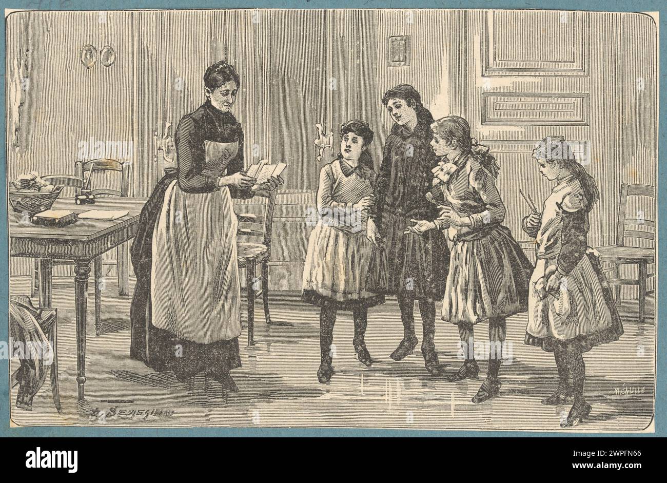 Sentinella dallo stipendio delle spose (illustrazione); Méaulle, Fortuné Louis (1844-1901), Semenghini, Defendi (1852-1891); 1880-1890 (1880-00-00-1890-00-00); Foto Stock