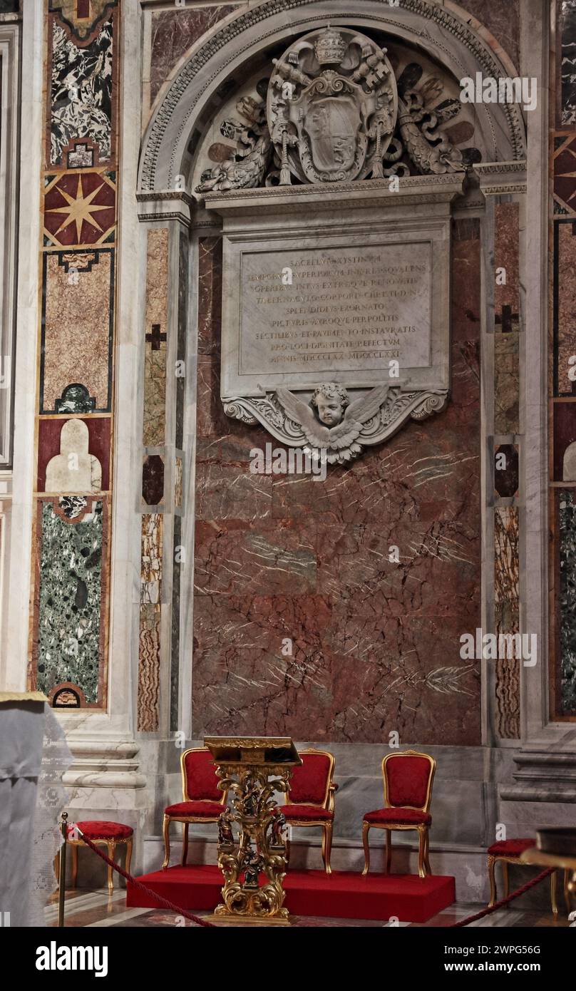 Basilica di Santa Maria Maggiore in Roma, Italia Foto Stock