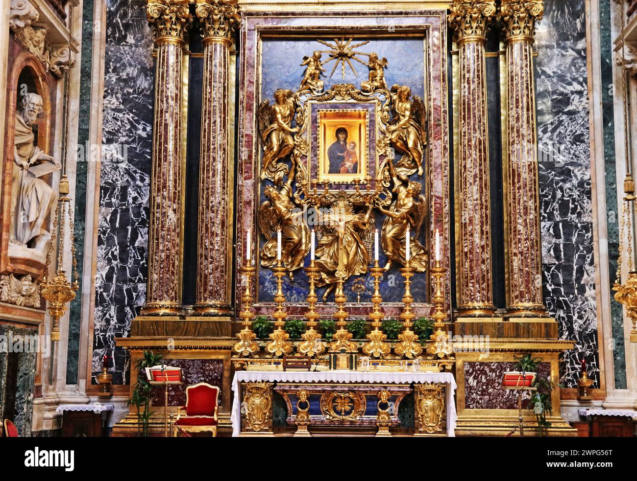 Basilica di Santa Maria Maggiore in Roma, Italia Foto Stock