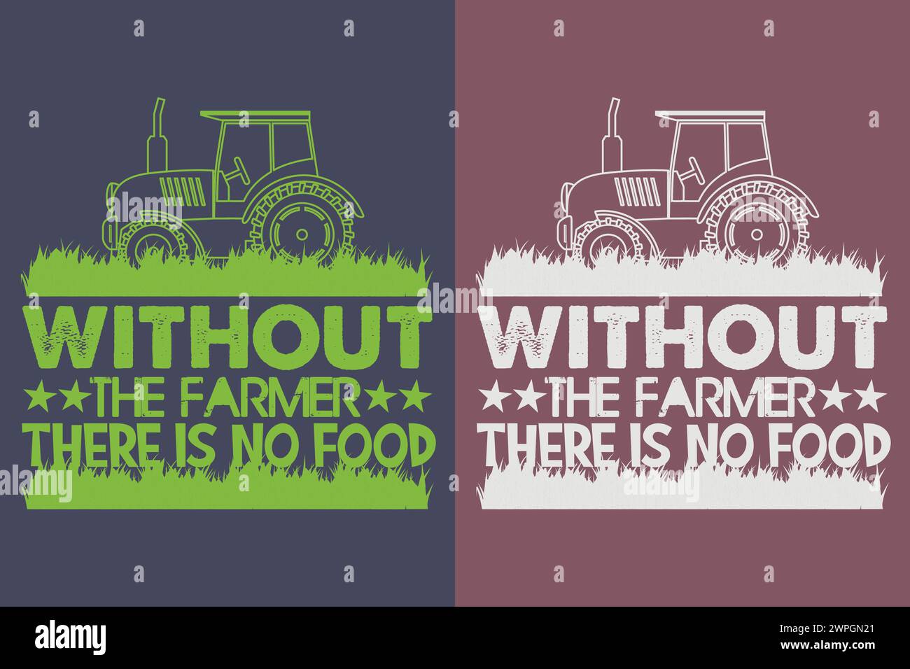 Senza il contadino non c'è cibo, maglietta per contadini, camicia per contadini, camicia per fattorie, maglietta per la vita agricola, Farm Animals Shirt, Farming Illustrazione Vettoriale