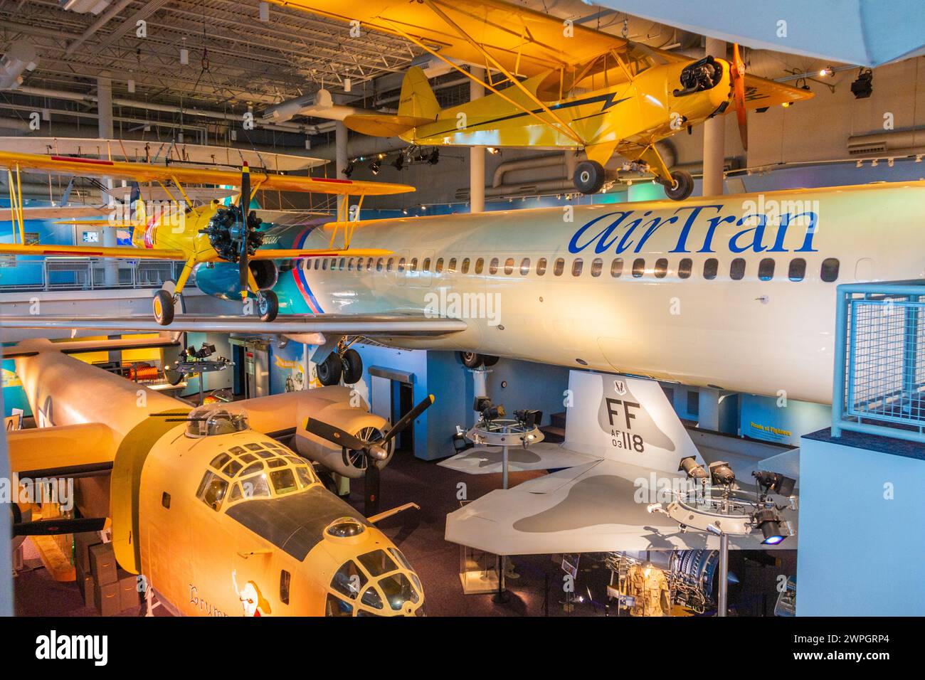 Il Virginia Air and Space Center Museum di Hampton Roads, Virginia. Foto Stock